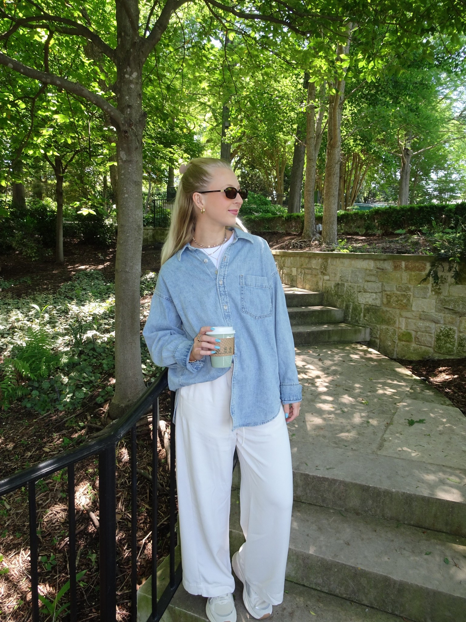 Casual outfit for a cool spring day! I wear this shirt constantly. Size small but it’s super oversized! Size small pants from target that look $$$
-
-
-
Casual comfy outfit, casual style, cool spring time outfit, day date outfit, what I wore to the arboretum, denim shirt, denim jacket

#LTKSeasonal #LTKootd #LTKPetite