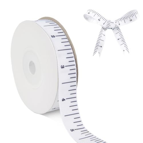 TEBIEKOY Grosgrain Ruler Ribbon School Tape Twill Ribbon for Gifts Wrapping and Crafts,5/8 Inch x 10 Yard，Back to School Decoration,Teacher Appreciation Gift,All Crafting and Sewing | Amazon (US)