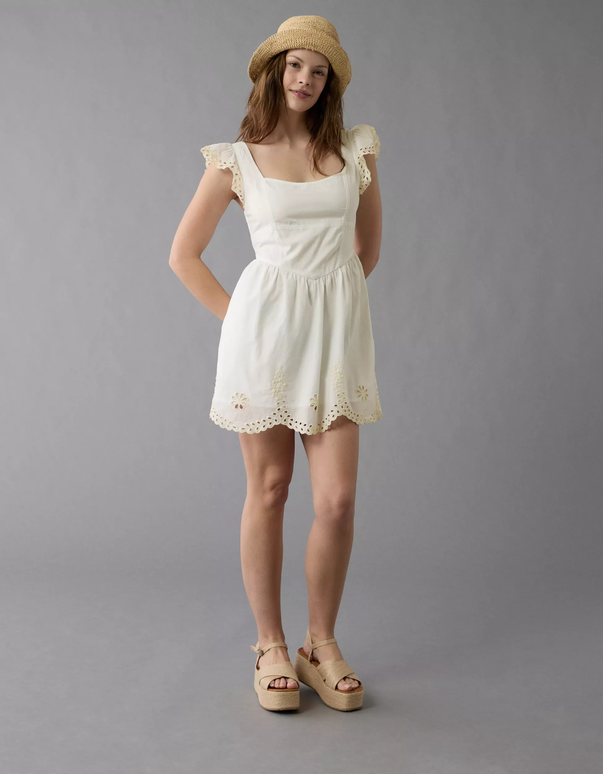 AE V-Waist Corset Mini Dress | American Eagle Outfitters (US & CA)