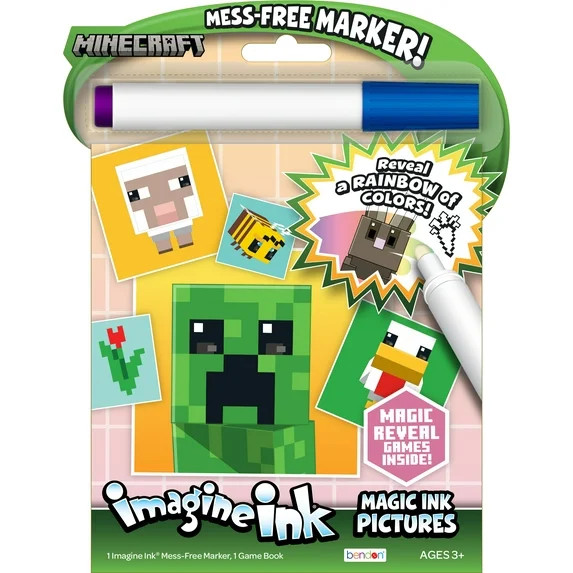 Minecraft Easter 10-Page Imagine Ink Coloring Book, Paperback by Bendon | Walmart (US)