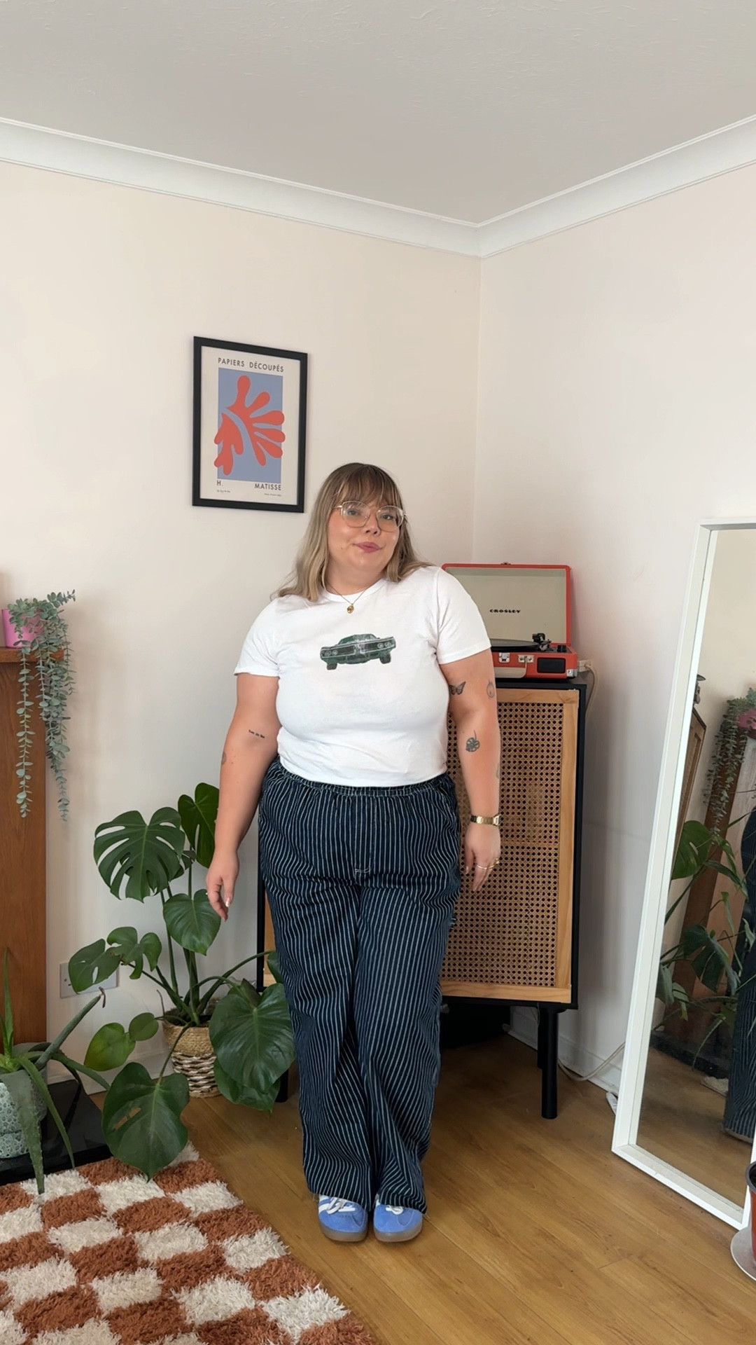 In my blue era 💙 

Stripe trousers, Sunday outfit, weekend fit, ootd inspo, midsize fashion 

#LTKeurope #LTKmidsize