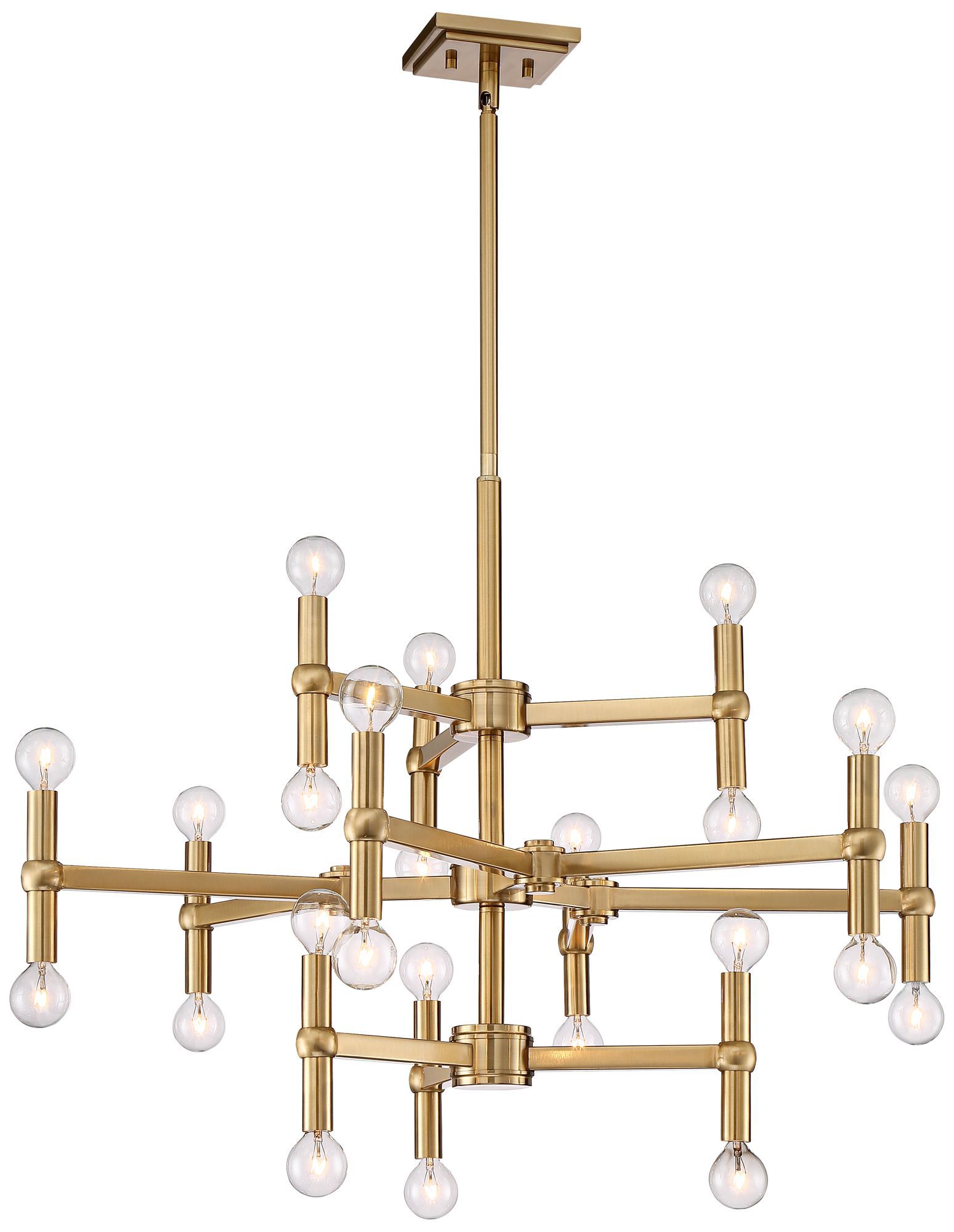 Possini Euro Design Marya Dark Satin Brass Chandelier 32" Wide Modern 24-Light Fixture for Dining... | Walmart (US)