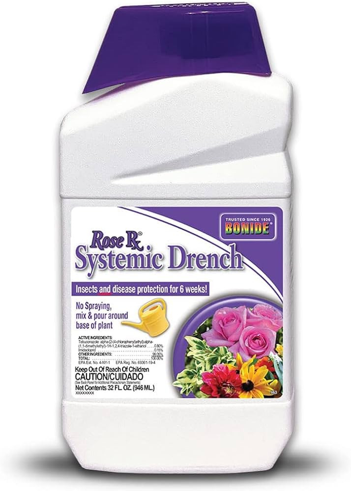 Bonide Rose Rx Systemic Drench, 32 oz Concentrate, Garden Insect & Disease Prevention for Roses, ... | Amazon (US)