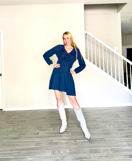 Gearing up for a fun filled weekend in this cute dress. Wearing size small
Boots in size 9

#LTKstyletip #LTKfindsunder50 #LTKshoecrush