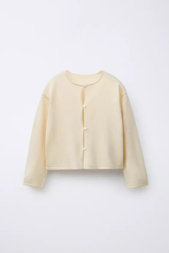 FLOWY SILK KNIT CARDIGAN | Zara US