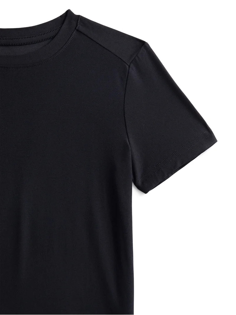 Athletic Works Boys Active ButterCore Knit Tee, Sizes 4-18 & Husky | Walmart (US)