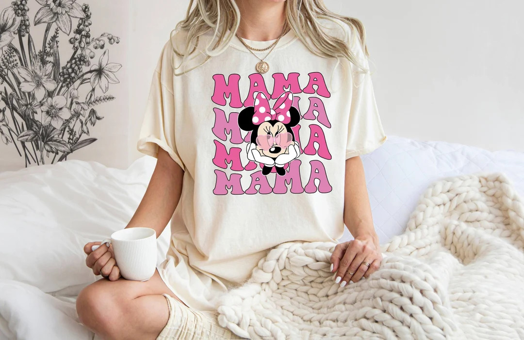 Mama T-shirt, Minnie Mouse Shirt, Disney Trip Shirt, Mama Mouse Shirt, Comfort Colors, Mothers Da... | Etsy (US)