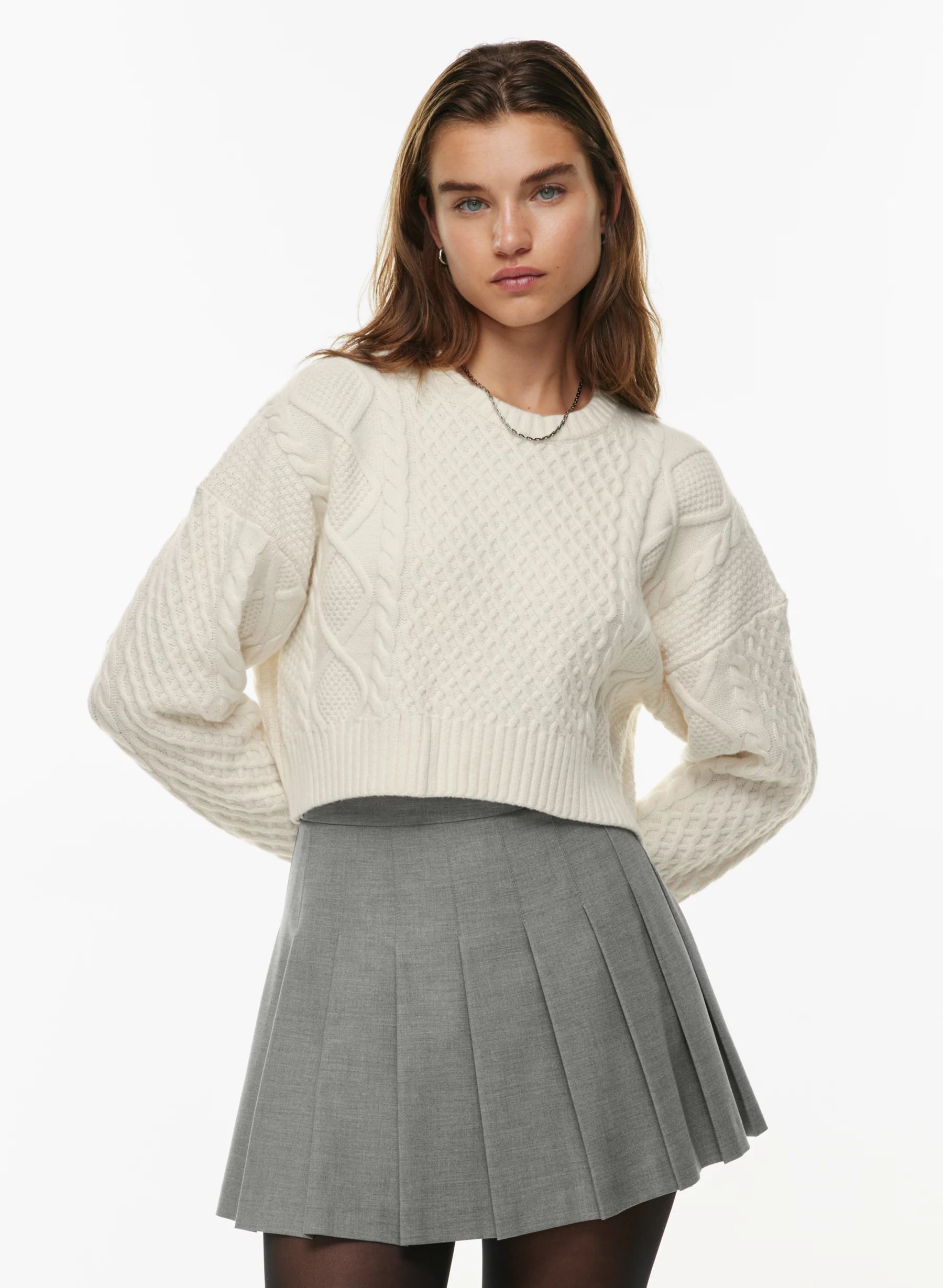 PEGGY CROPPED SWEATER | Aritzia