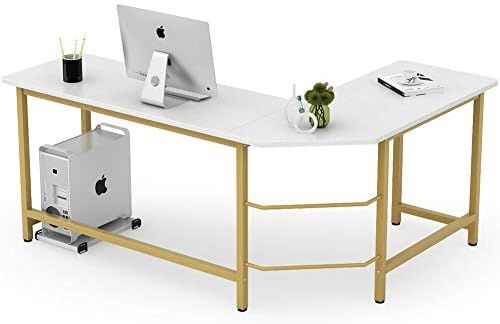 Tribesigns Modern L Shaped Desk, Corner Computer Office Desk PC Laptop Gaming Table Workstation f... | Amazon (US)