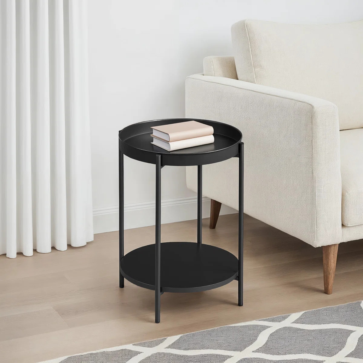 Kappel Steel Tray Top End Table | Wayfair North America