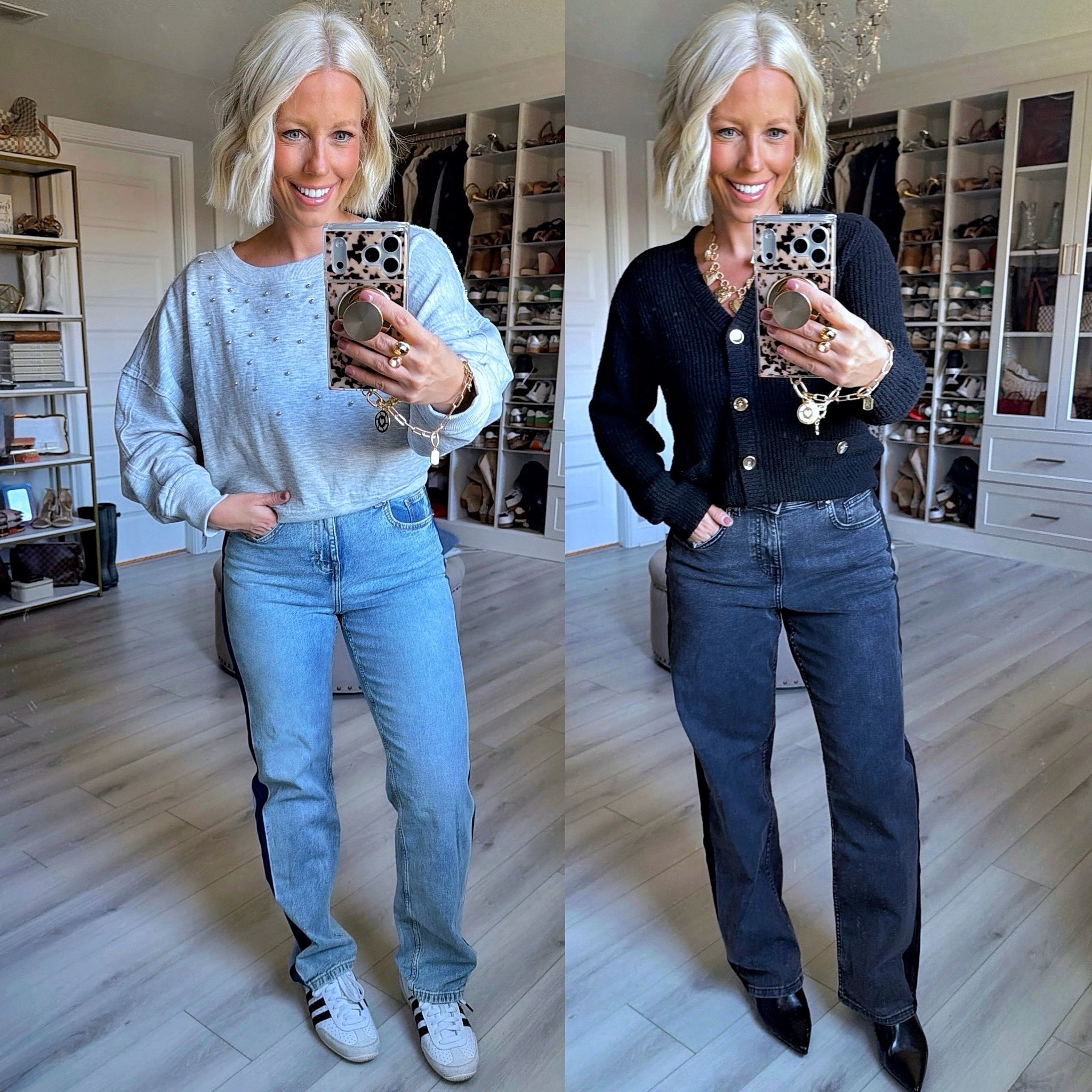 Unique jeans that look designer for only $25?!?! Yes, please!!! I’m loving these @walmartstyle jeans that can dressed up or down all winter long!!
⬇️⬇️⬇️
Jeans size 4 (light wash run a little small and the dark wash runs a little roomy!)
Tops size small 

#LTKSeasonal #LTKFindsUnder50 #LTKSaleAlert