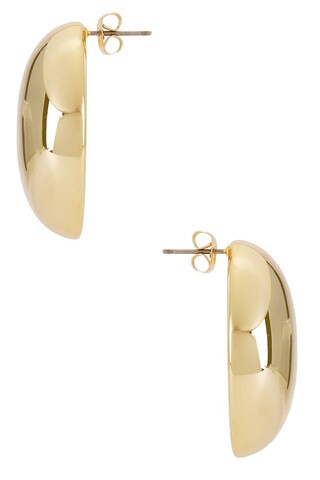 Ettika Smooth Dome Earrings in Gold from Revolve.com | Revolve Clothing (Global)