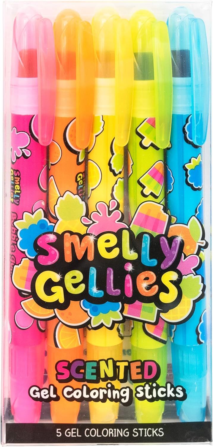 Smelly Gellies - Scented Glidewrite Gel Coloring Sticks, Crayons, Highlighters - 5 Count - Gifts ... | Amazon (US)