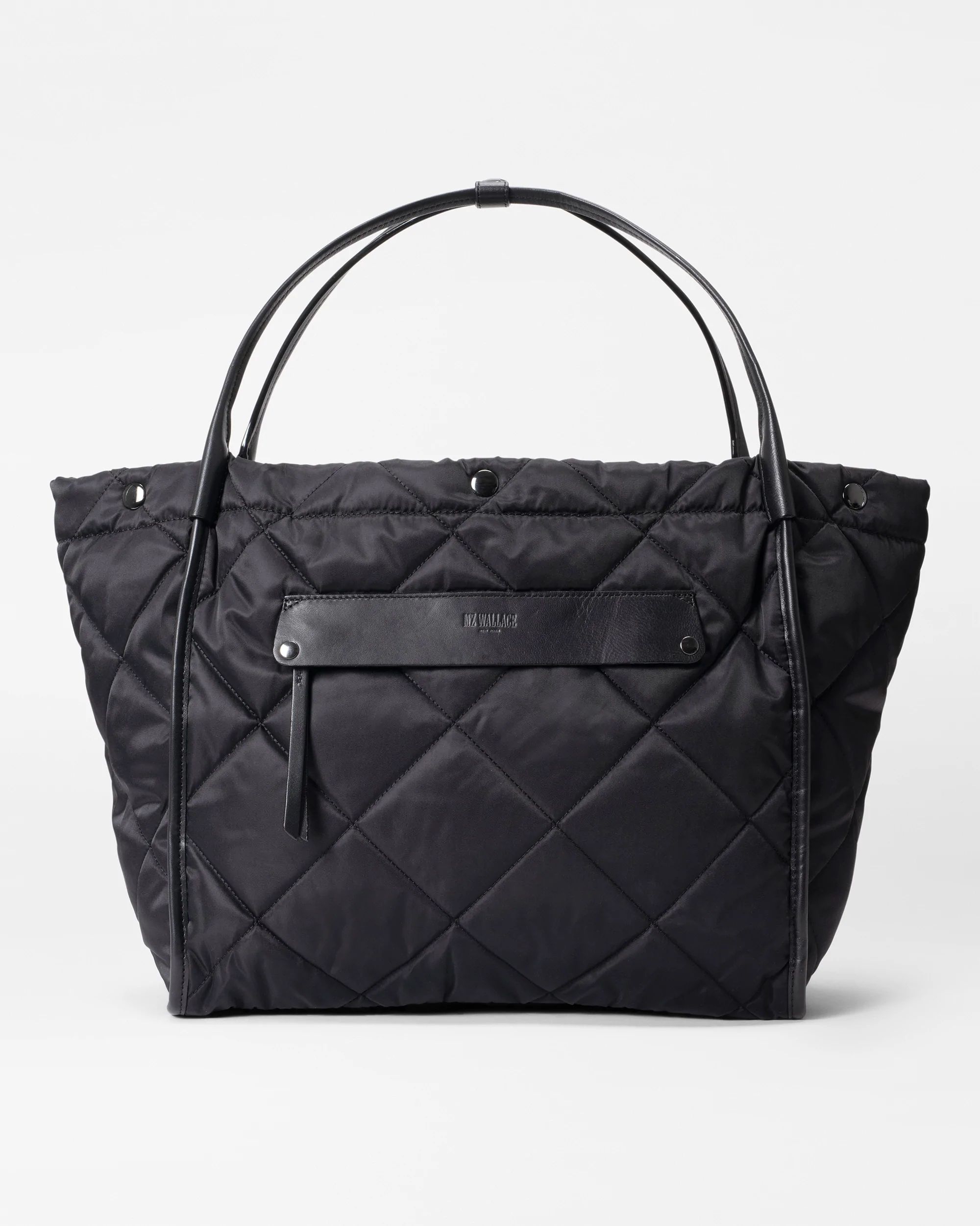 Black Quilted Large Madison Shopper | MZ Wallace