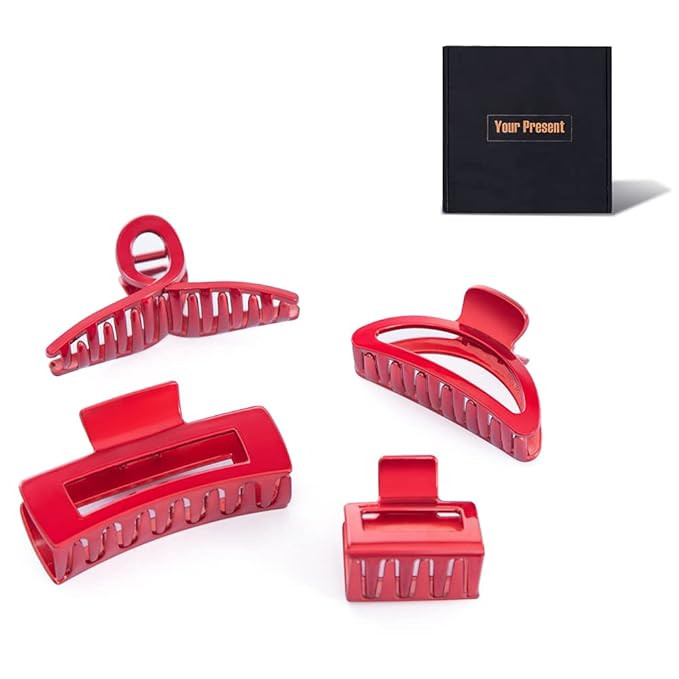 SinPinEra Hair Claw Clips for Women and Girls,4PCS Large Medium and Small Fit Thin Hair and Thick... | Amazon (US)