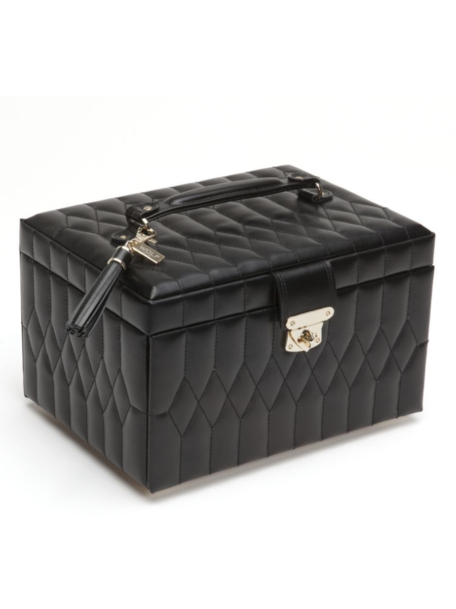 Caroline Leather Jewelry Box/Medium | Saks Fifth Avenue