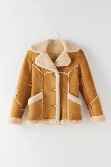 Vintage Pointed Collar Suede Jacket | Urban Outfitters (US and RoW)