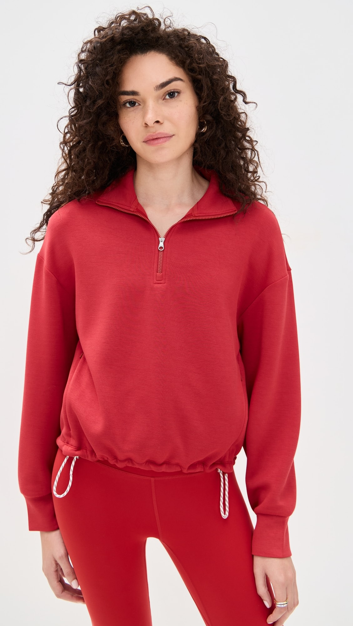 Sian Cropped Half Zip Midlayer | Shopbop