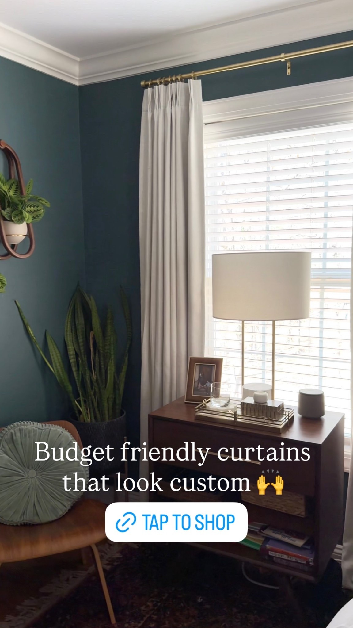 Budget friendly curtains that look custom 🙌