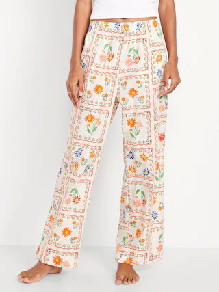 High-Waisted Poplin Pajama Pant | Old Navy (US)