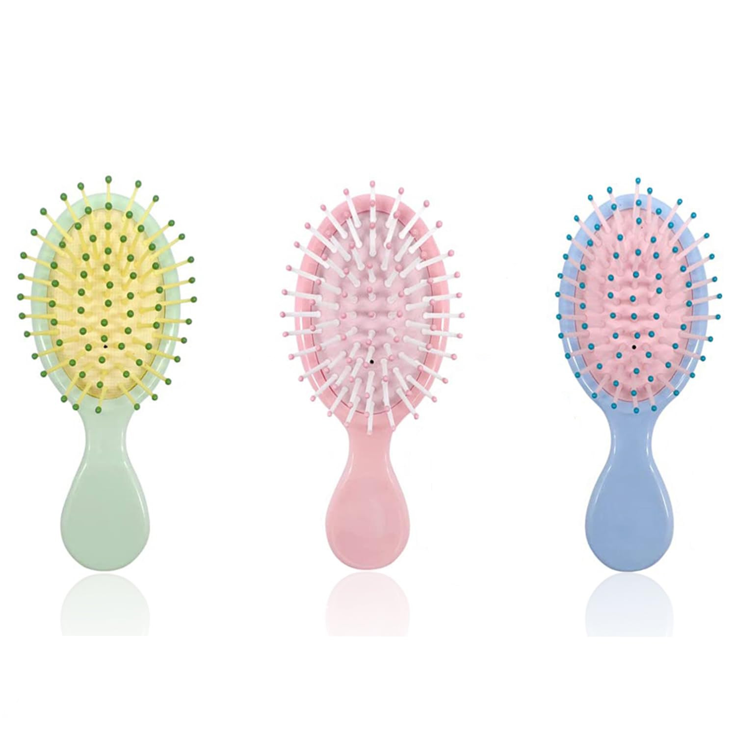3 Pieces Mini Wet Hair Brush, Travel Detangling Brush, for Most Hair Types, with Ease Knots Witho... | Amazon (US)