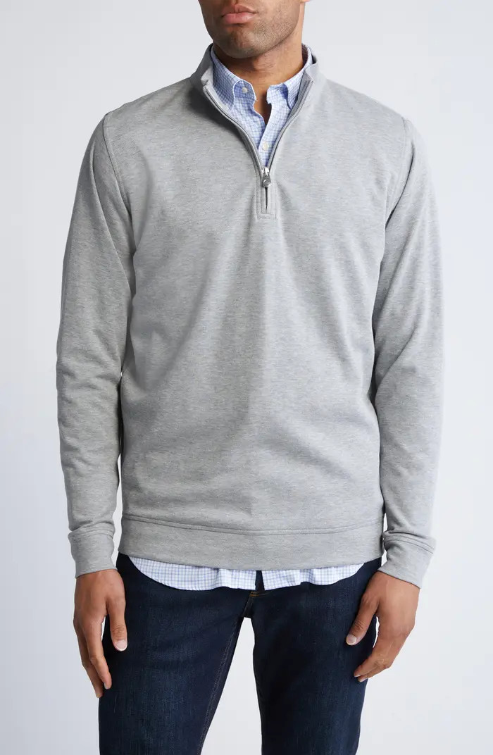 Peter Millar Crown Comfort Piqué Quarter Zip Pullover | Nordstrom | Nordstrom