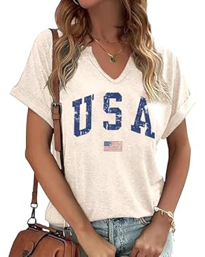 Women's Floral T-Shirts V-Neck Dandelion Sun Flower Graphic Casual Tee Boho Tops Cute Wildflowers... | Amazon (US)