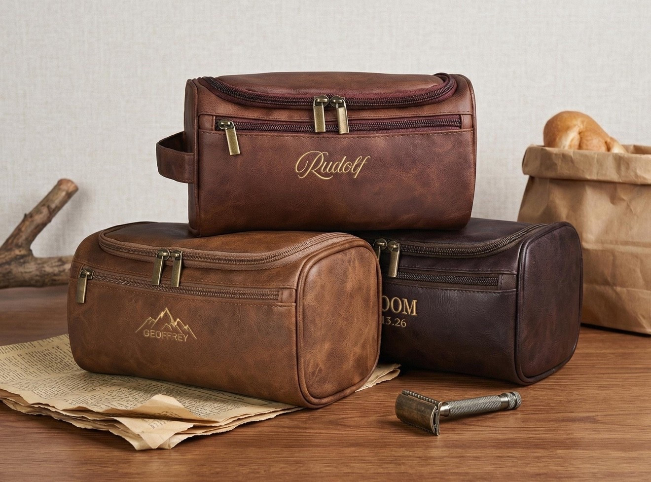 A thoughtful Valentine’s Day add-on that feels personal and practical. This leather toiletry bag adds a refined touch to his everyday routine with durable leather, clean design, and room for all his essentials. A simple way to elevate a Valentine’s gift with something he’ll actually use long after the day passes.

#LTKValentine