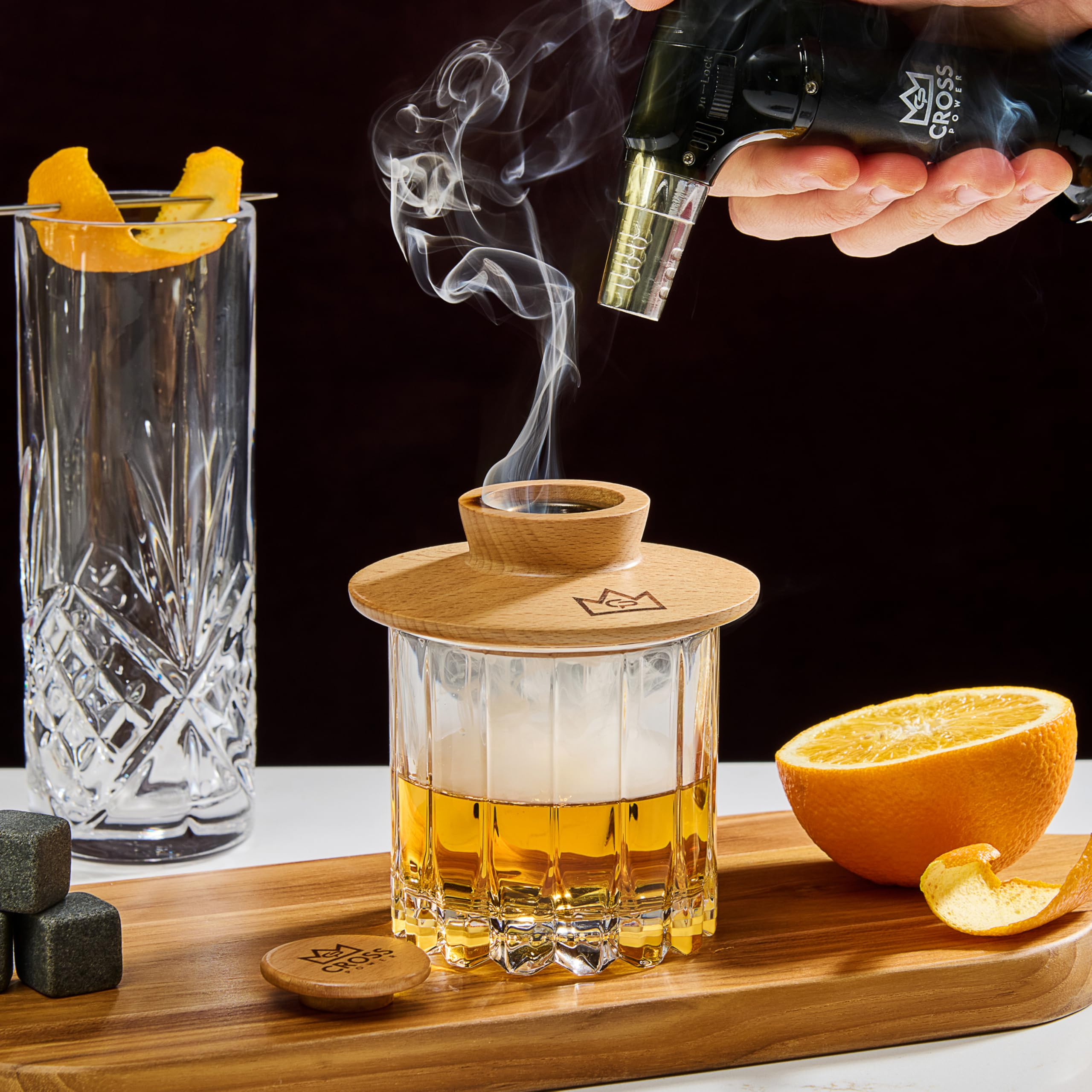 Whiskey Smoker Kit - Premium Cocktail Smoker Kit with Torch, 6 Flavors of Wood Chips, Whiskey Sto... | Amazon (US)