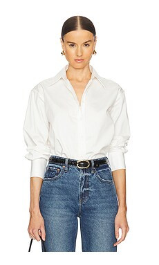 L'Academie by Marianna Aymeline Button Down Shirt in White from Revolve.com | Revolve Clothing (Global)