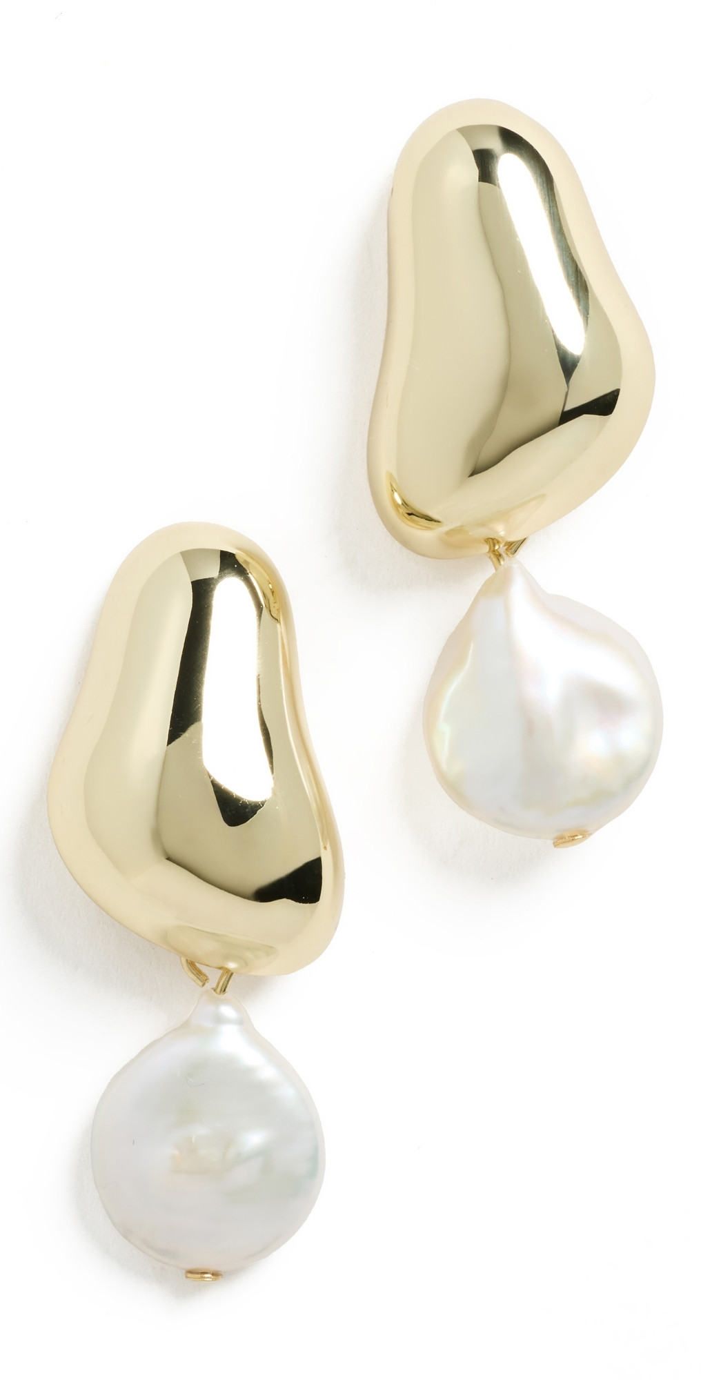 SHASHI Carter Pearl Drop Gold/Pearl One Size | Shopbop