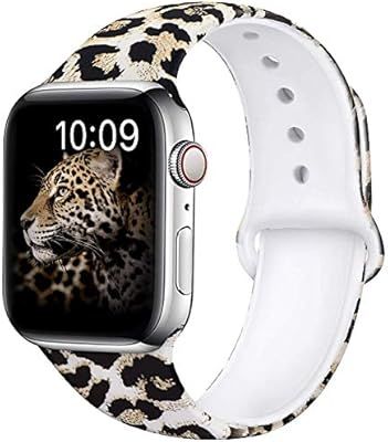 OriBear Compatible with Apple Watch Band 40mm 38mm 44mm 42mm Elegant Floral Bands for Women Soft ... | Amazon (US)