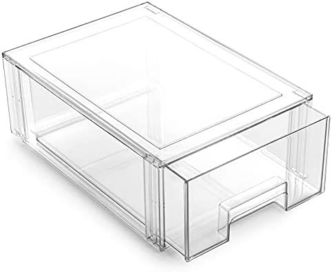 BINO | Stackable Storage Drawer | THE CRATE COLLECTION | Clear Storage Bins with Drawers for Pantry  | Amazon (US)
