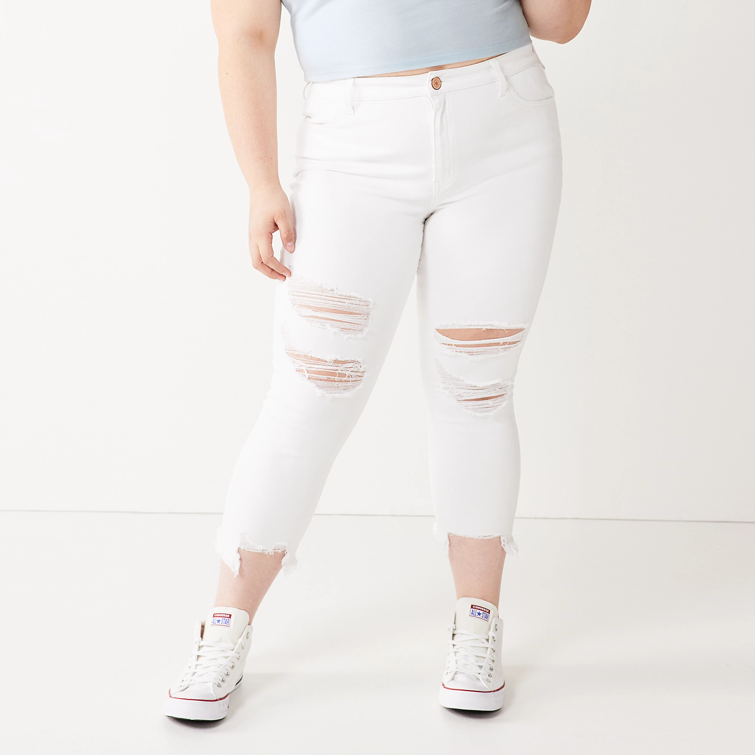 Juniors' Plus Size SO® Cropped Jeggings | Kohl's