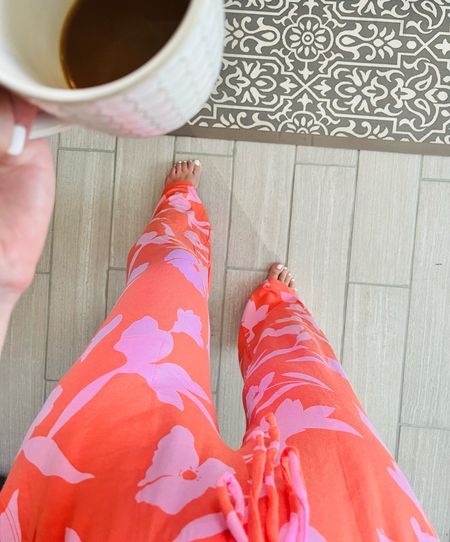 The BEST pajama pants 💕☕️
So soft and comfy, feel like Soma! (Sized up, m)

#LTKFindsUnder50 #LTKHome #LTKStyleTip