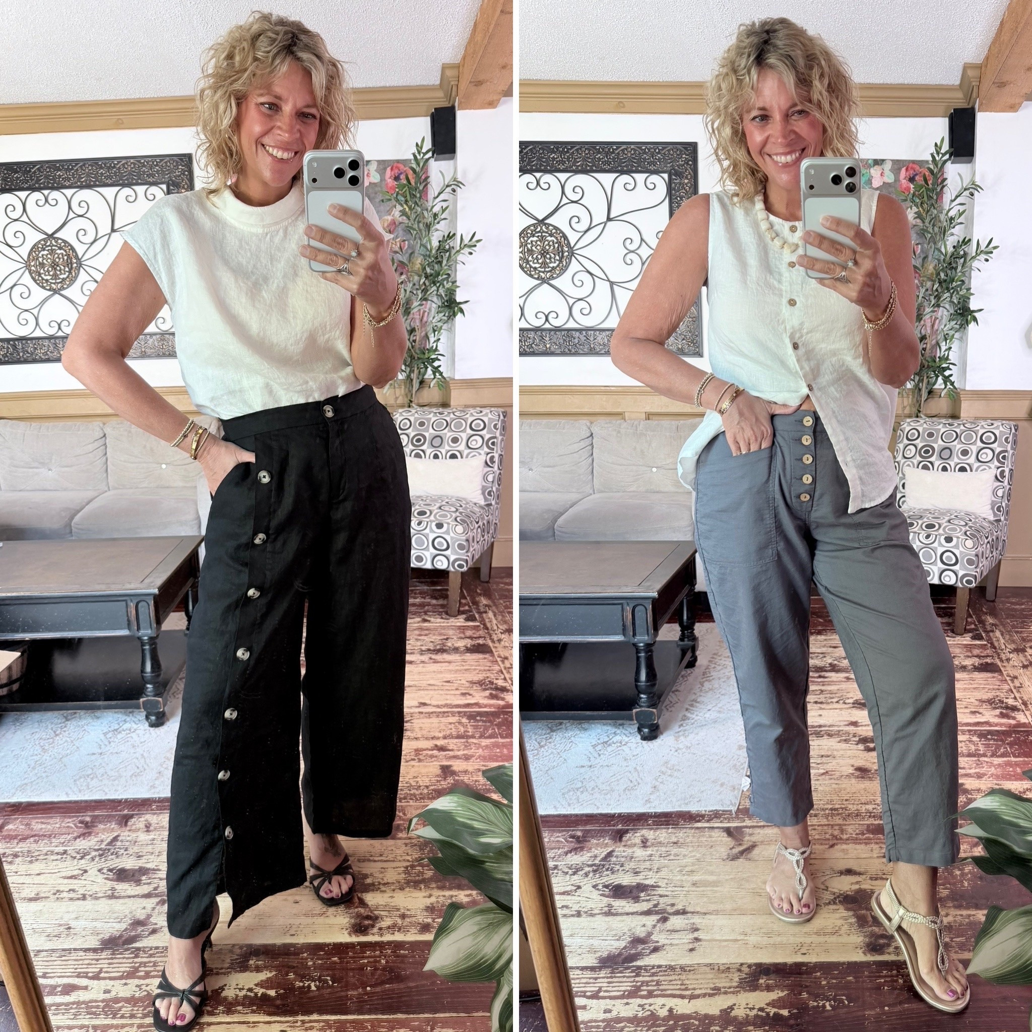 Use code LINTICONC to save 15% on your order. 
💯 percent Lintico European linen pants and tops. Medium in tops; pants size large.

#LTKOver40 #LTKWorkwear #LTKMidsize