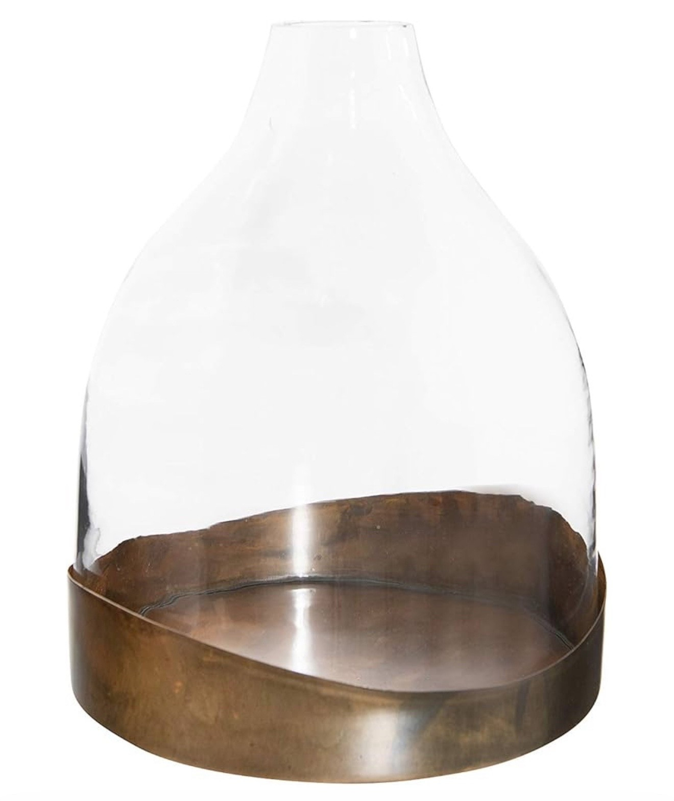 Creative Co-Op Sophisticated Glass Cloche with Metal Tray, Clear and Copper

#LTKHome #LTKSeasonal