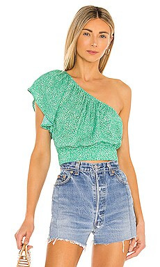 BB Dakota by Steve Madden Wanderin' Kind Top in Deep Green from Revolve.com | Revolve Clothing (Global)