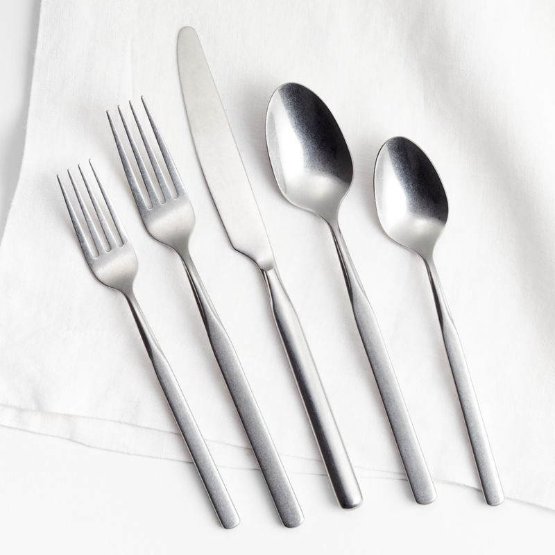 Mercer Vintage 5-Piece Flatware Place Setting + Reviews | Crate & Barrel | Crate & Barrel