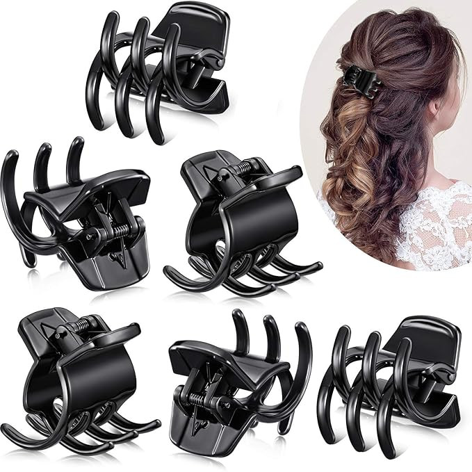 12 Pieces Hair Claw Clips Medium Size Hair Claws Hair Styling Accessories in 1.3 Inches for Women... | Amazon (US)