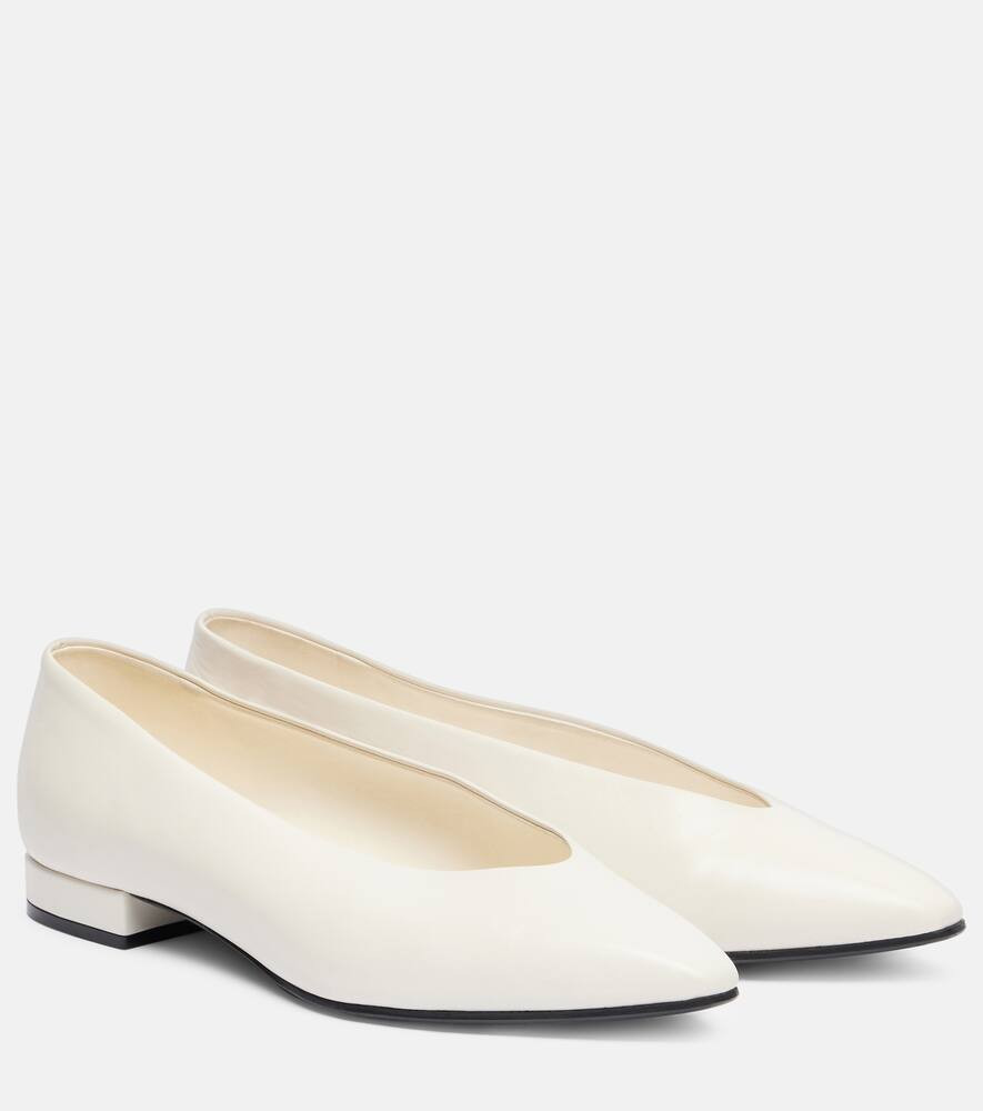 Loro Piana Rebecca leather ballet flats | Mytheresa (US/CA)