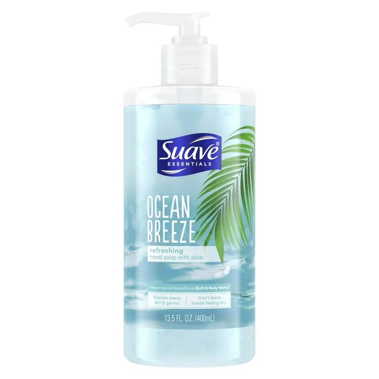 Suave Essentials Refreshing Liquid Hand Soap Ocean Breeze, 13.5 oz - Walmart.com | Walmart (US)