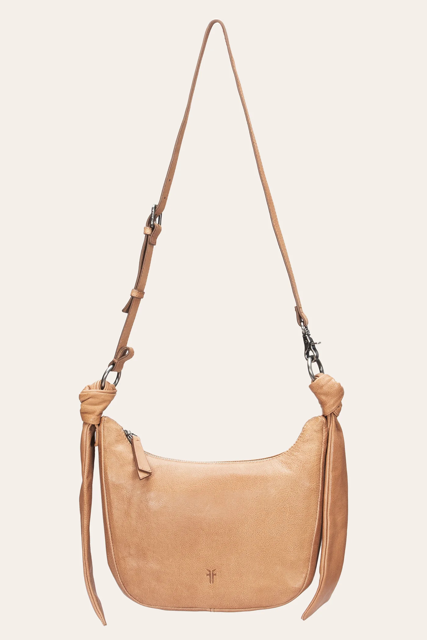 Women's Beige Nora Knotted Crossbody | The Frye Company | FRYE