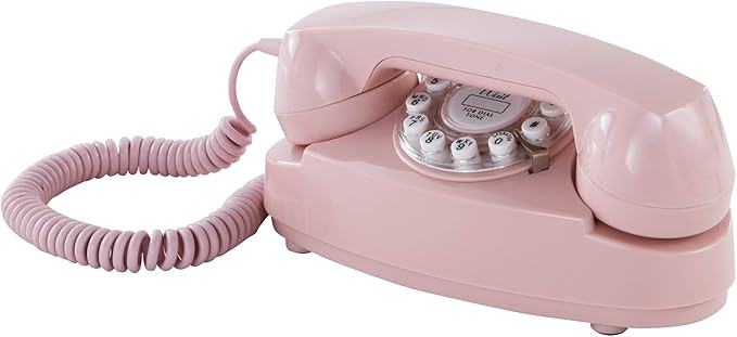 Crosley CR59-PI Princess Phone with Push Button Technology, Pink | Amazon (US)