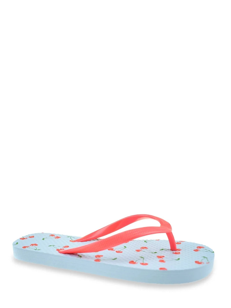 Wonder Nation Girls Printed Flip Flop Sandals | Walmart (US)