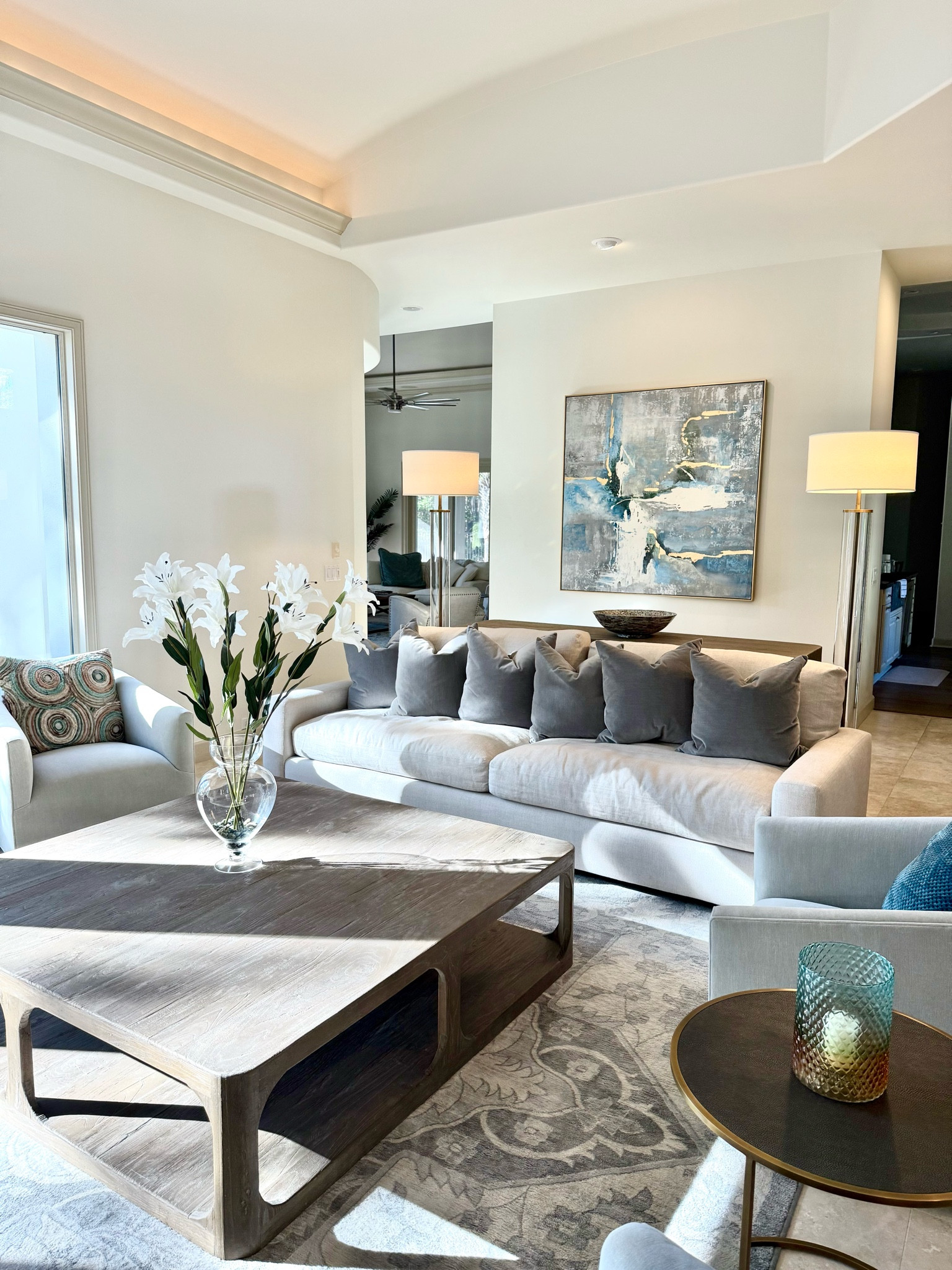 All furniture from Restoration Hardware! Linking similar options



Living room decor
Family room decor
Sitting room decor
Grey couch
Grey sofa
Grey coffee table
Grey chair
Glass lamps
Glass floor lamps
Grey velvet pillows
Grey pillow
Velvet pillows
Blue vase
Grey rug
Grey area rug
Area rug
Blue art
Modern art
Wall art
Blue painting
Blue wall art

#LTKHome