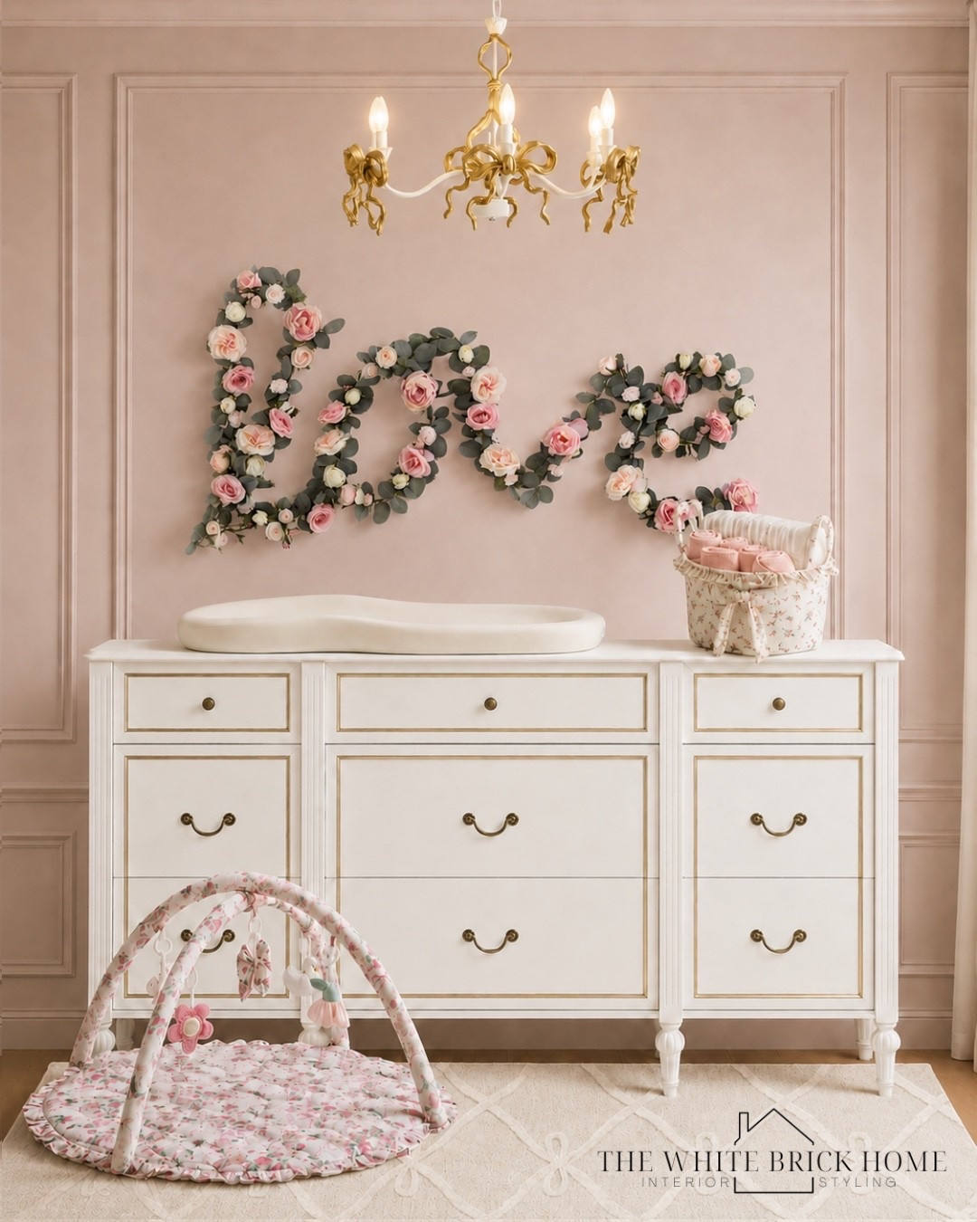 A sweet timeless nursery moment - where soft blush tones, delicate florals, and elegant details create a space that feels beautiful and functional. 
❤️❤️
Nursery, nursery design, nursery decor, baby girl, baby girl nursery, loveshackfancy, baby girl nursery design, nursery decor ideas, nursery finds, home decor, home design, nursery finds, nursery wall art, blush nursery wallpaper art, nursery furniture, dresser, white dresser, baby girls bedroom, girls room, girls room lighting, girls room design, girls room ideas, nursery ideas, loveshackfancy, baby girl, pottery barn baby

#LTKHome #LTKBaby #LTKKids
