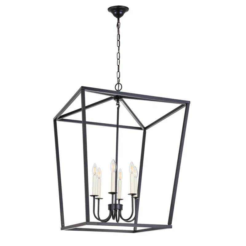 Tanguay 6 - Light Lantern Rectangle Chandelier | Wayfair North America