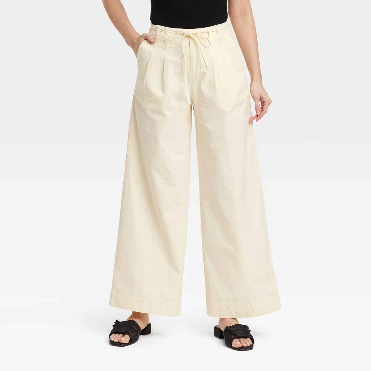 Women's High-Rise Wide Leg Chino Pants - A New Day™ | Target
