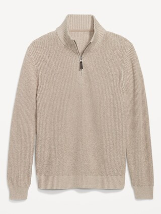 Quarter-Zip Mock-Neck Sweater for Men | Old Navy (US)